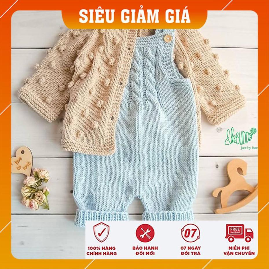 Set mũ áo bắp, yếm vặn thừng - Handmade - Quà tặng dễ thương cho bé