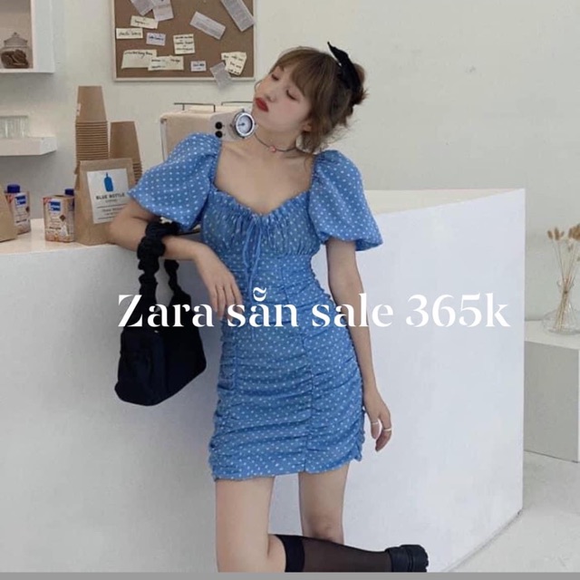 Đầm chấm bi zara
