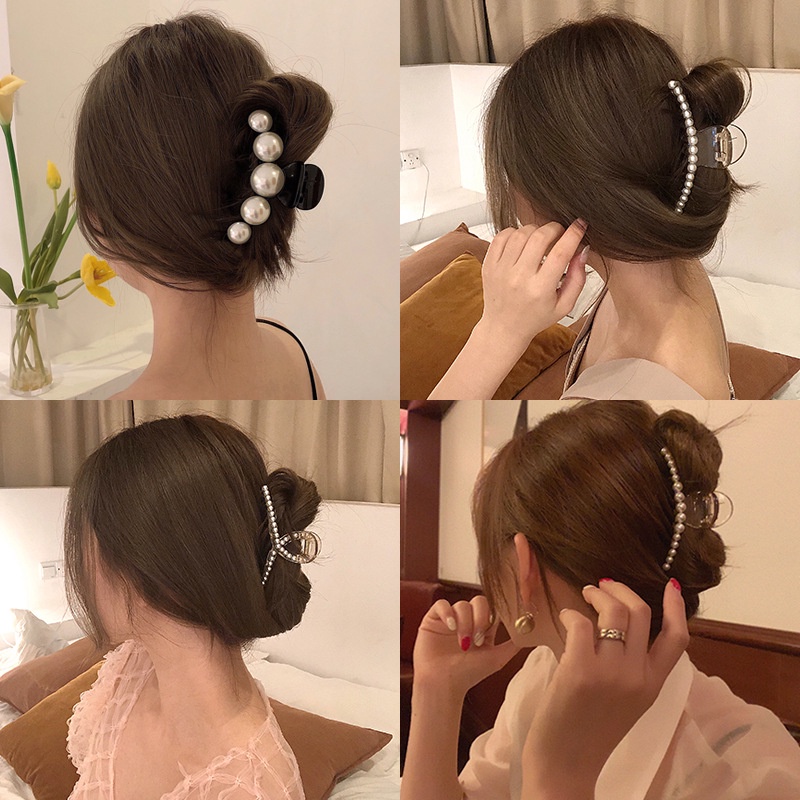 Korean Style Hair Clips Various Options Cute Korean Style For Women Crab Hairpins
