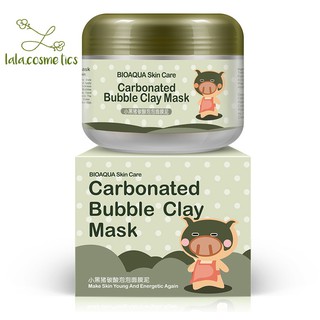 Mặt nạ sủi bọt thải độc bì heo Carbonated Buble Clay mask Bioaqua nội địa Trung