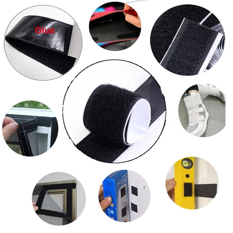 Dán sé sợi cước keo và bông có keo sẵn, mặt 2.5cm, sợi dài 24M