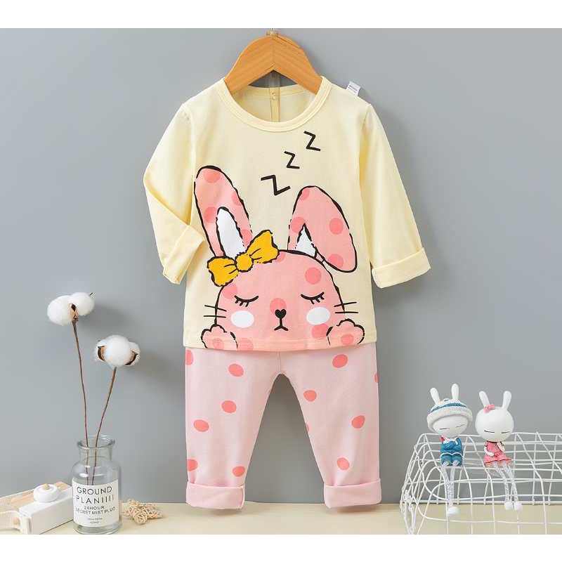 Đồ bộ cotton xuất hàn dài tay cho bé gái size đại - Đồ bộ thu đông cho bé – Bảng màu 2