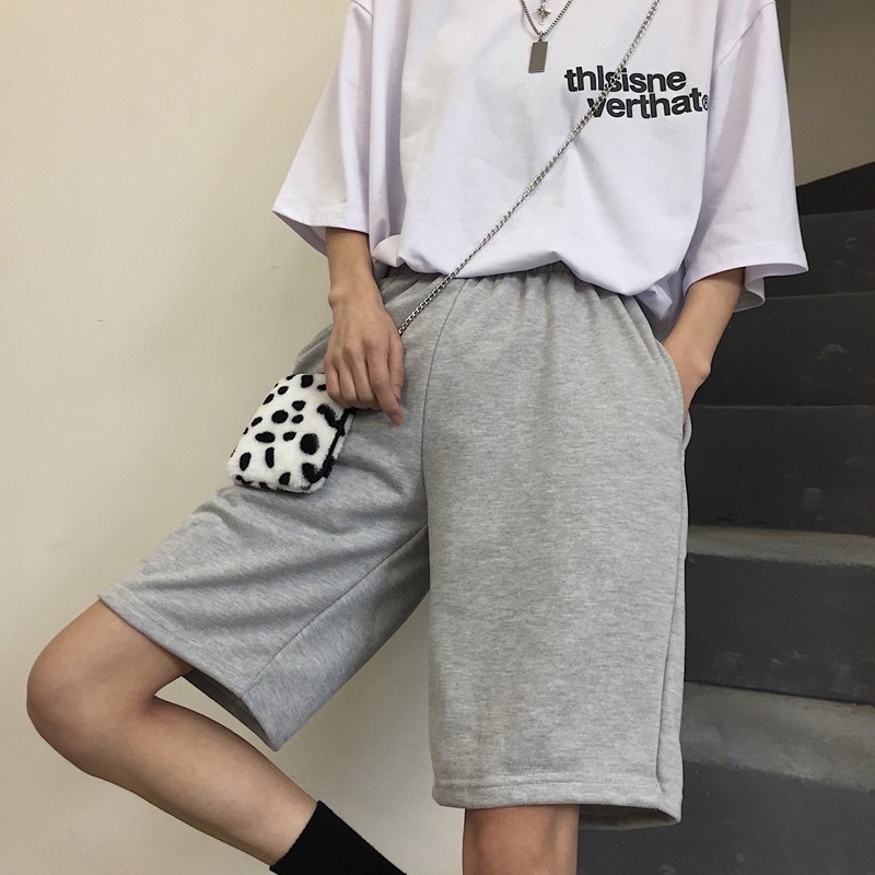 Quần đùi trơn unisex dưới 62kg-Moon Unisex | BigBuy360 - bigbuy360.vn