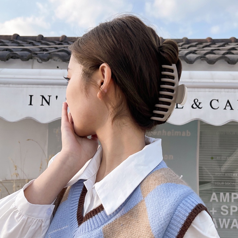 Kẹp Tóc Càng Cua Bằng Acrylic Hai Màu Sắc