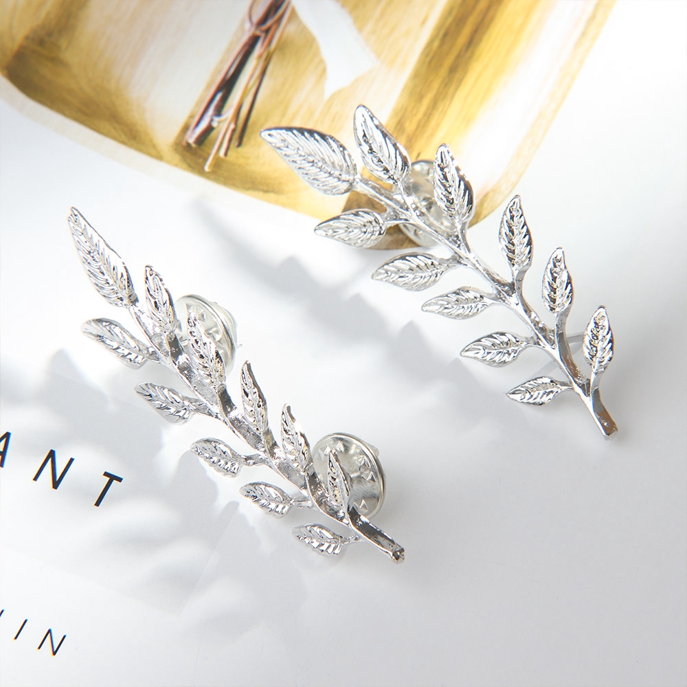 LANFY 2 Piece/Set Alloy Fashion  Leaf Shape Gift Brooch