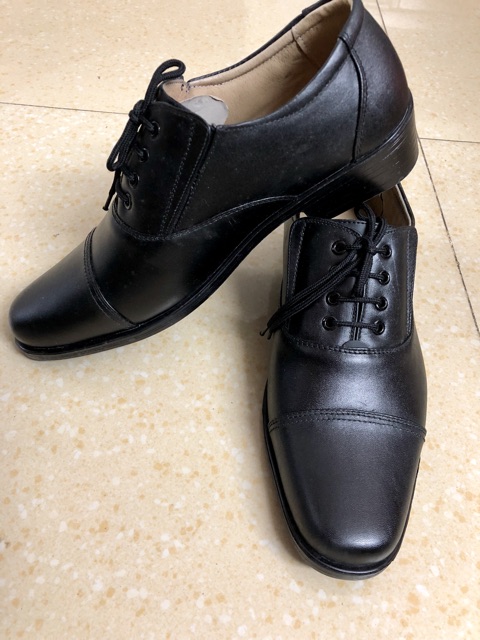 Giày da thật công sở giả buộc dây chính hãng cty
