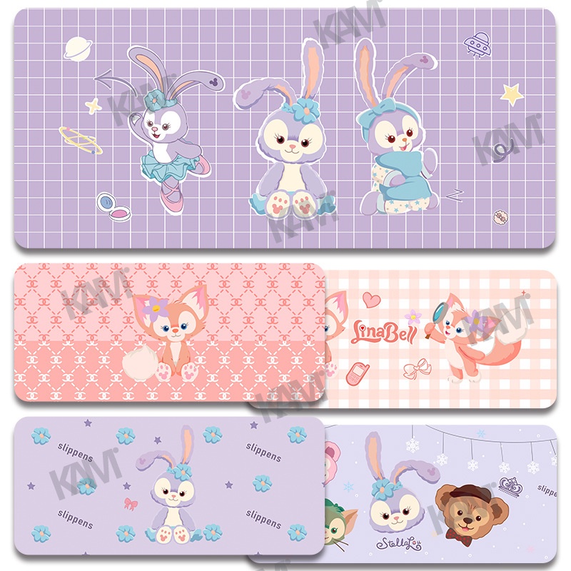 Tấm Lót Chuột Và Bàn Phím Cỡ Lớn 800Mm X 300Mm Chống Thấm Nước In Họa Tiết StellaLou Dễ Thương Trang Trí Phòng / Văn Phòng