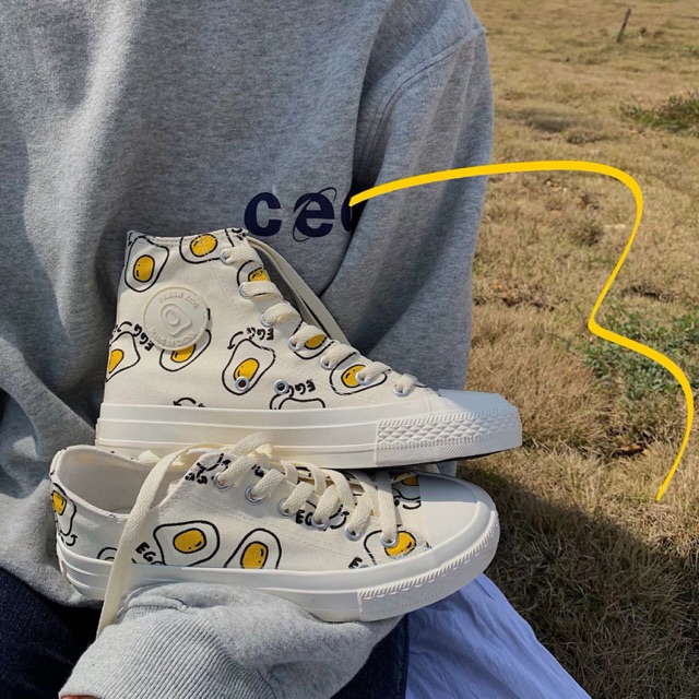 Giày Egg dáng converse
