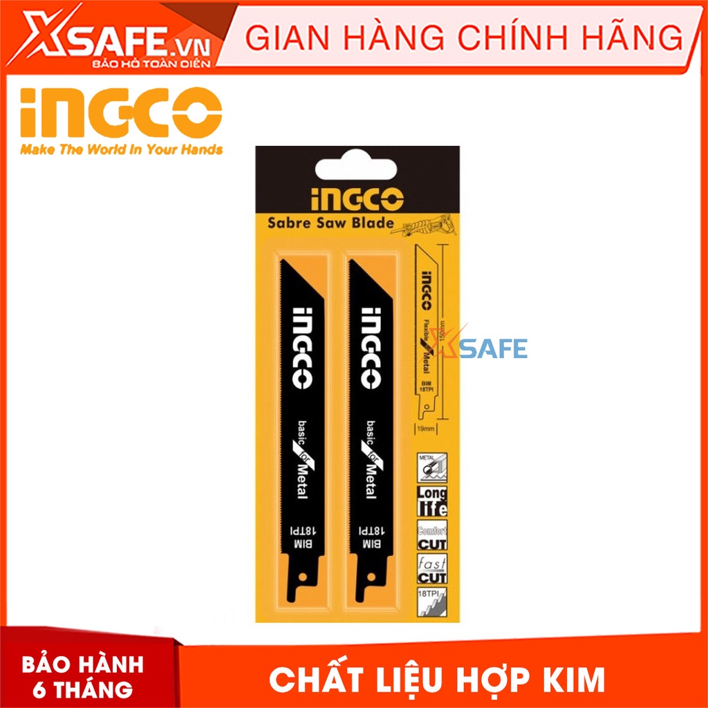 Bộ lưỡi cưa lọng gỗ INGCO JBT244D Lưỡi cưa chất liệu HCS, dùng cắt gỗ mềm ván dăm ván ép lõi gỗ, ván dăm, cắt đường cong