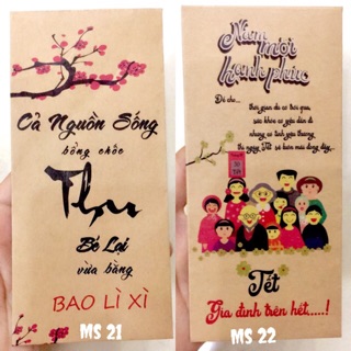 SET 10 BAO LÌ XÌ ĐỘC LẠ - LỰA MẪU (28 mẫu)