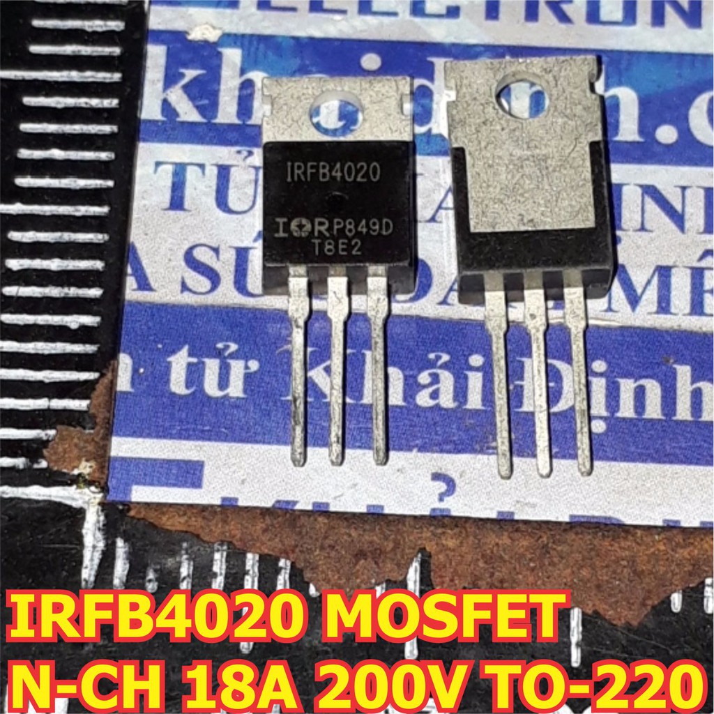 2 con IRFB4020 4020 MOSFET kênh N N-CH 18A 200V TO-220 kde6231