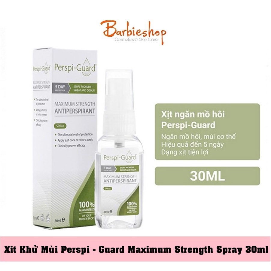 Xịt Khử Mùi Perspi - Guard Maximum Strength Spray 30ml