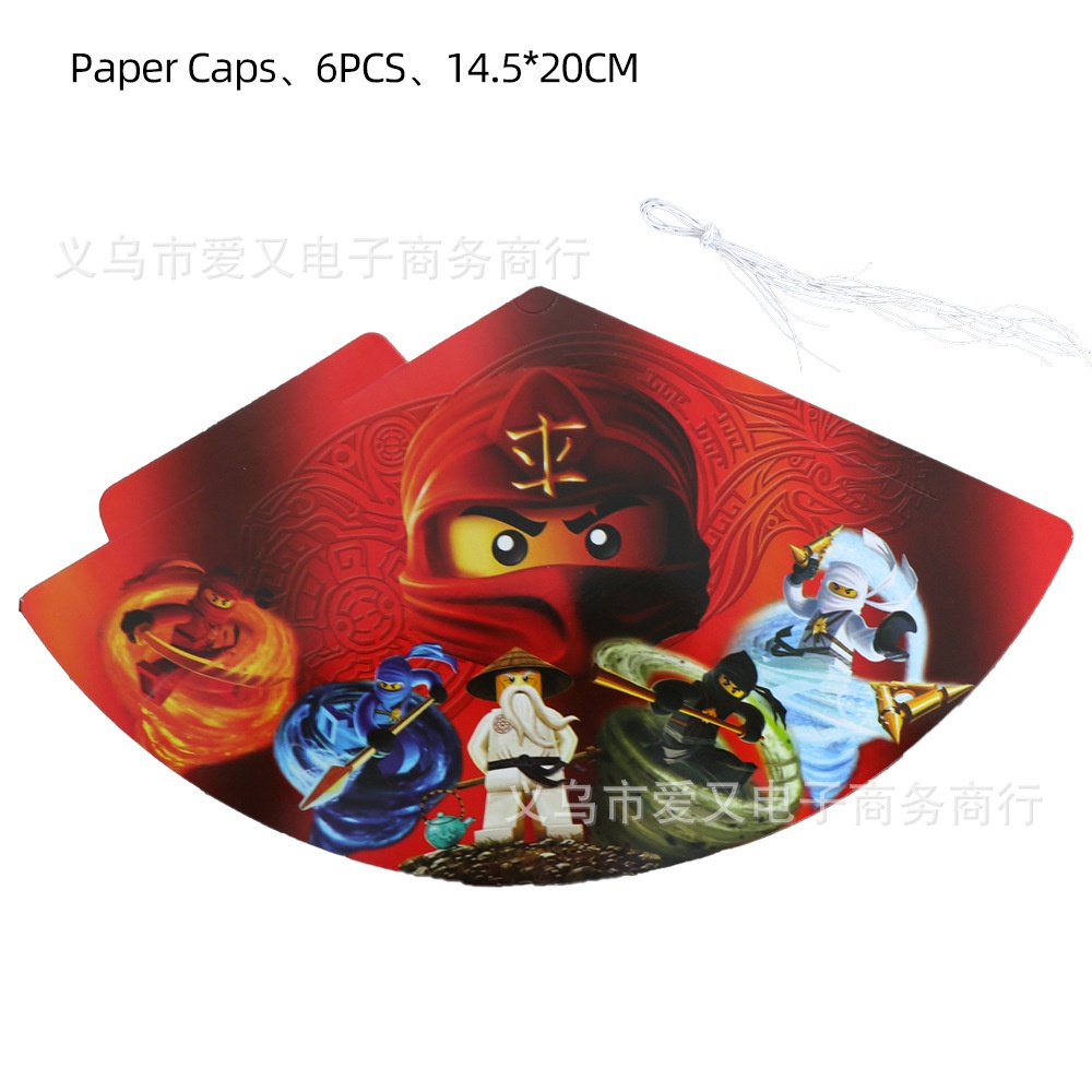 Yt1 Tấm Trải Bàn Trang Trí Tiệc Sinh Nhật Họa Tiết lego ninjago masters of Spinnerjitzu ty1