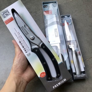 Kéo cắt thức ăn - gà- cá - thịt - inox Đức CS Exclusive Premium