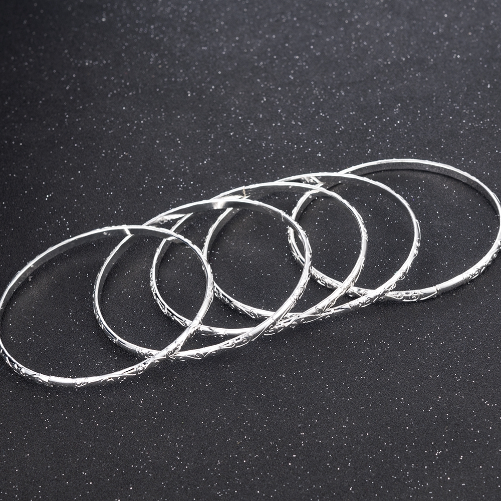 Set 5 Lắc Tay Kiểu Dáng Đơn Giản Cổ Điển