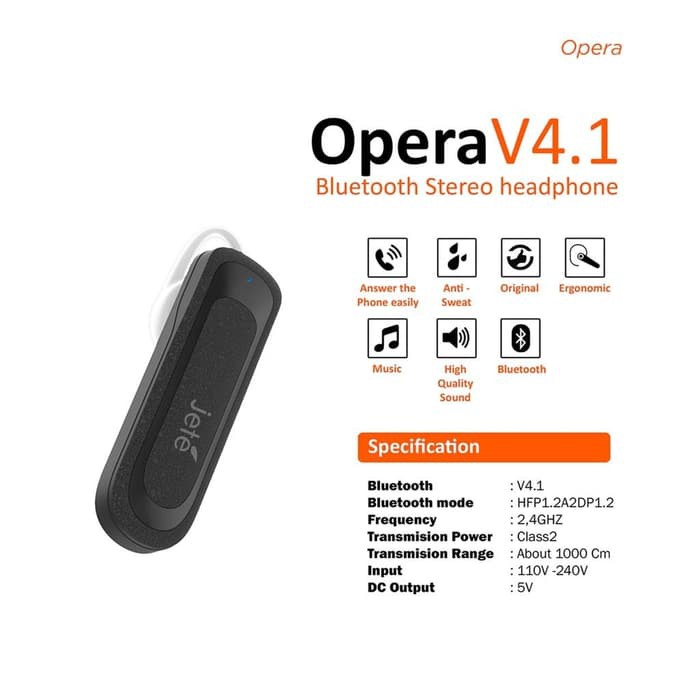 Tai Nghe Bluetooth Jete 06 Opera Chính Hãng