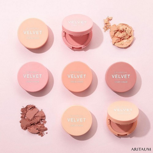 sw79 Phấn Má Hồng Aritaum Sugarball Velvet Cheek Color 8g (Kèm theo cọ đánh má)