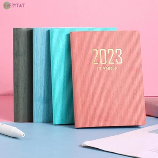 2023 english schedule book a7 daily plan notebook planner 77*106 mm calendar(in stock）