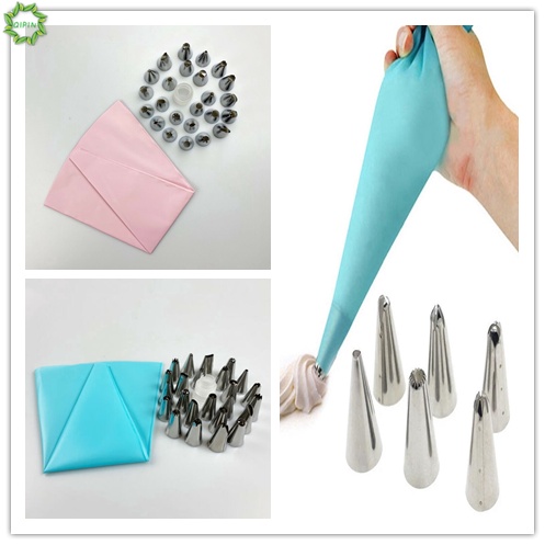 Set 6/24 túi đựng kem trang trí bánh tiện lợi