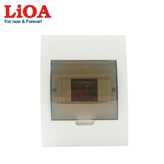 [CHÍNH HÃNG LIOA] Tủ điện LiOA đế nhựa dùng cho MCB, MCCB, RCBO chứa 3 đến 6 aptomat (SE4FC3/6LA)