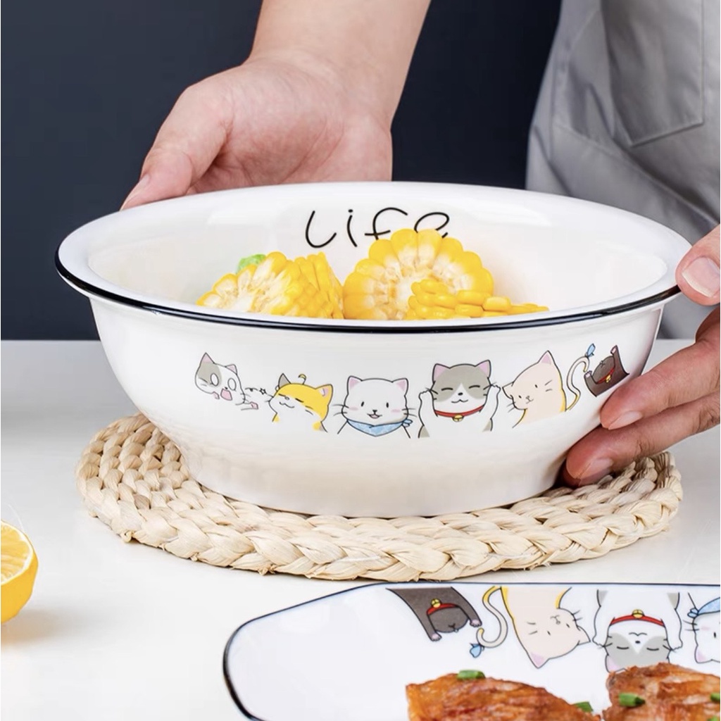 Thố cơm có nắp, Tô lớn đựng cơm canh giữ ấm trong mùa đông phù hợp cho mâm cơm