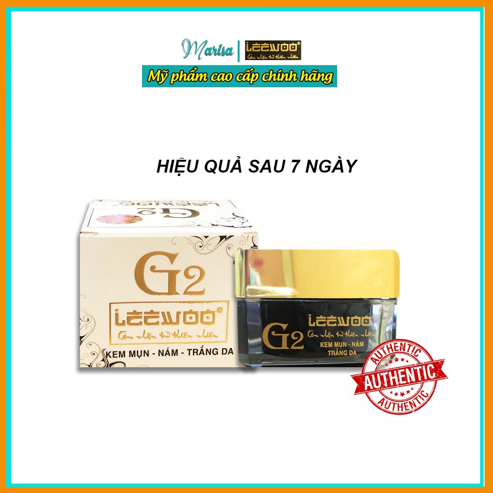 Kem giảm mụn nám trắng da Leewoo G2 10gram - Marisa Beauty