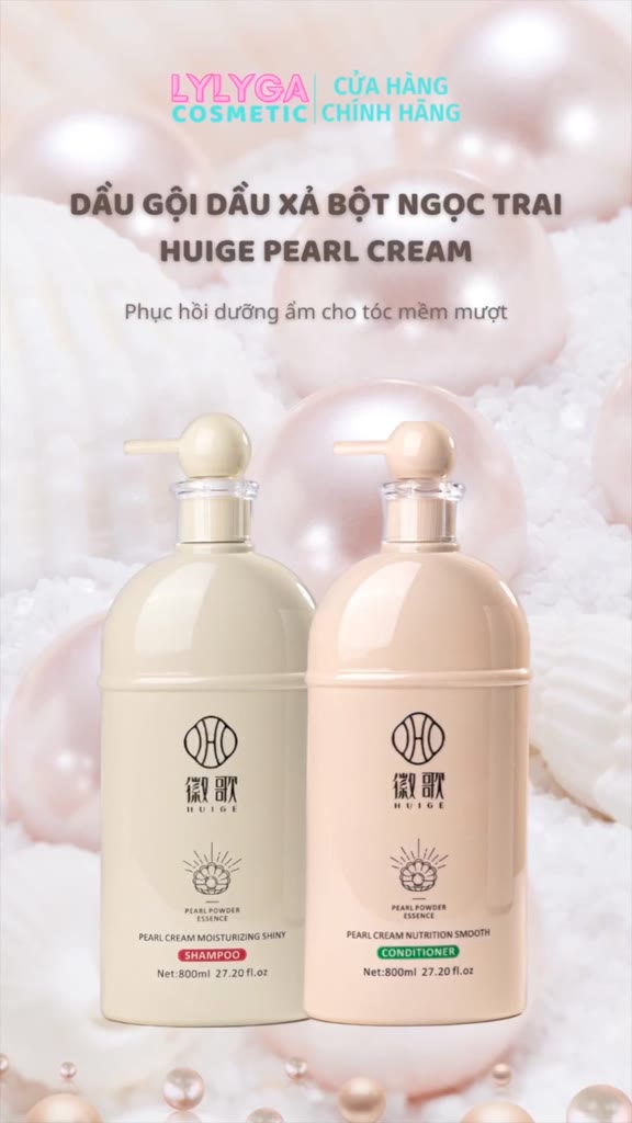 Bộ dầu gội dầu xả HUIGE PEARL CREAM 800ML X2 Phục hồi dưỡng ẩm cho tóc mềm mượt - Cặp gội xả bột ngọc trai GX27 | BigBuy360 - bigbuy360.vn
