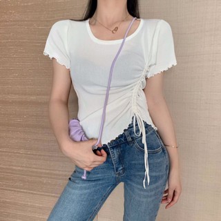 Áo kiểu dây rút 1 bên