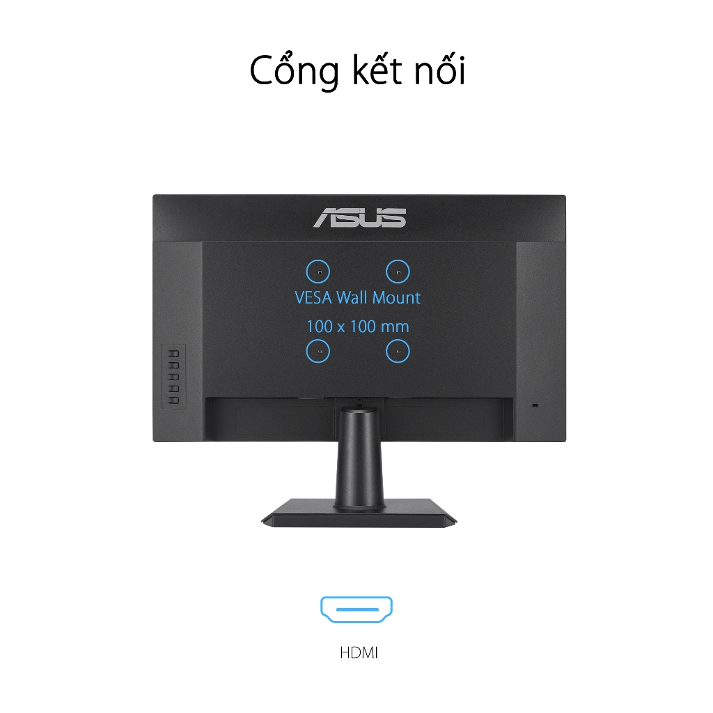 Màn Hình ASUS VA24EHF 23.8" IPS 1ms MPRT 100Hz Viền Mỏng Bảo Vệ Mắt