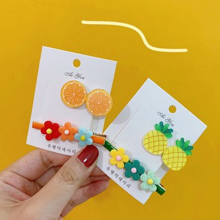 Set kẹp tóc hoa quả xinh xắn