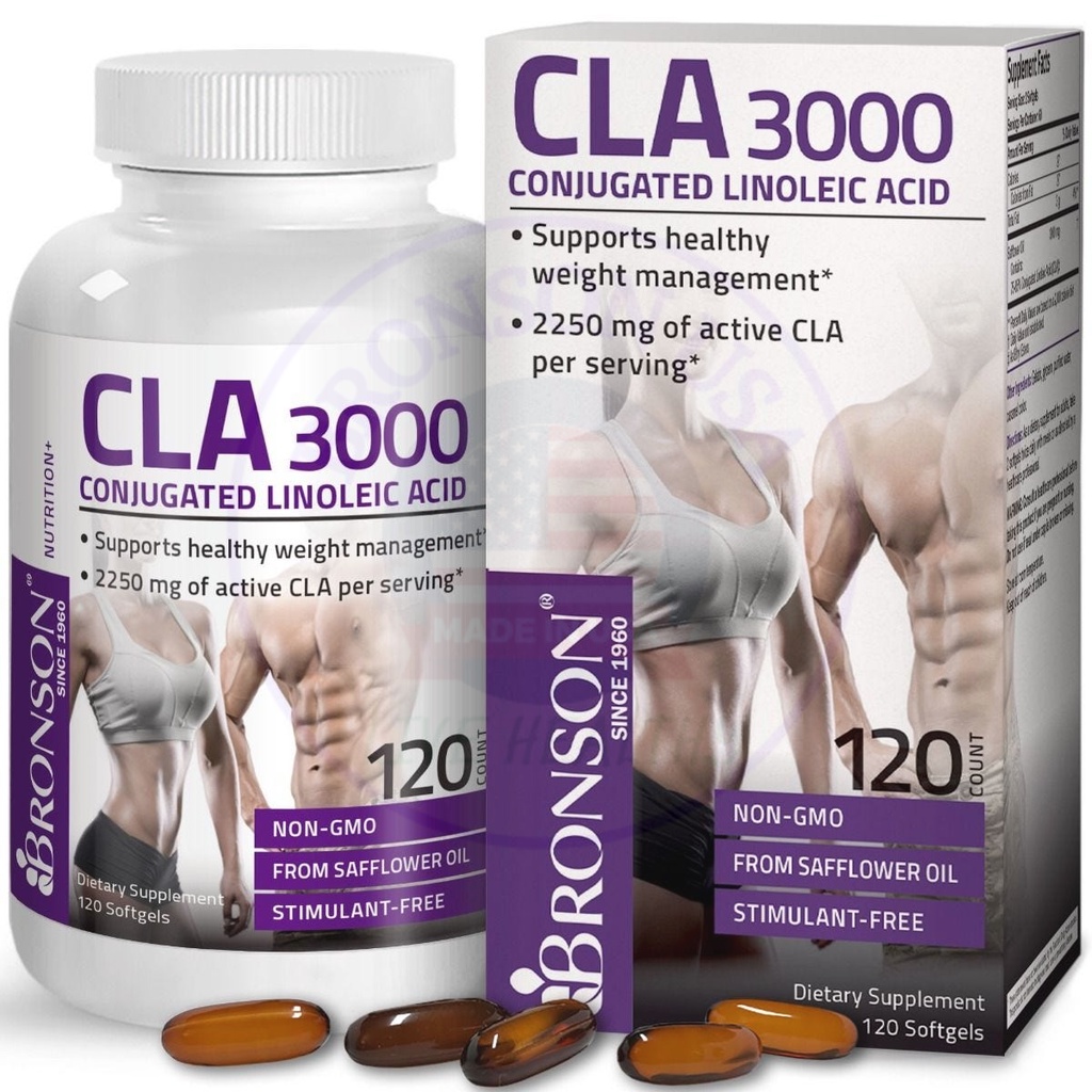 Organic Vitamin CLA 3000 - 120 viên Mỹ - Giảm cân tự nhiên