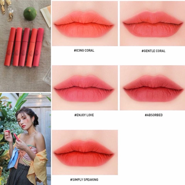 Son kem lì 3CE VELVET LIP TINT | Thế Giới Skin Care