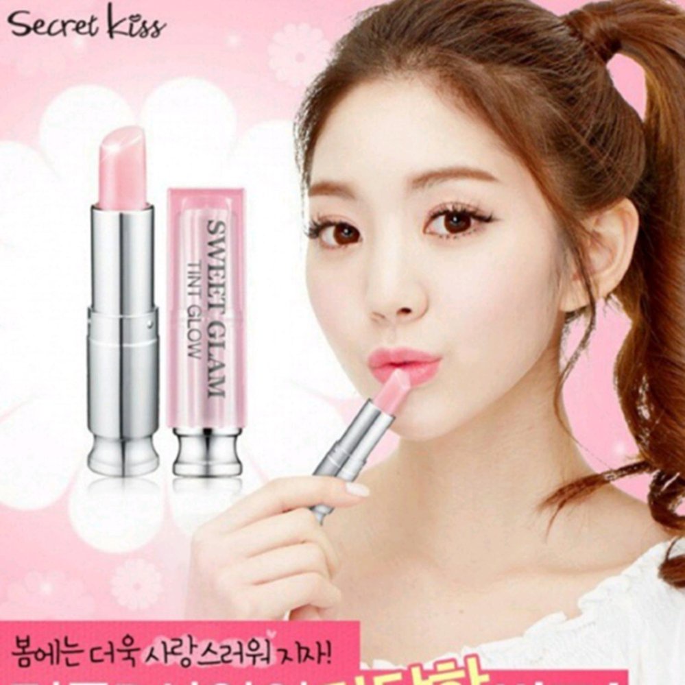 Son dưỡng môi có màu Secret Key Sweet Glam Tint Glow 3.5g #Baby Pink (Hồng nhạt) _ Secret Key Chính Hãng