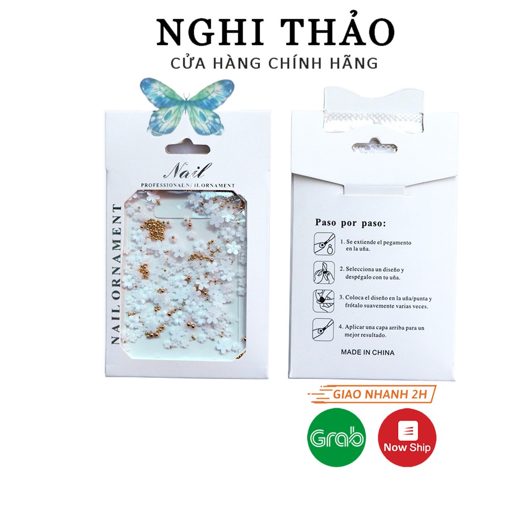 Charm đính móng ,  charm hoa nail trang trí móng