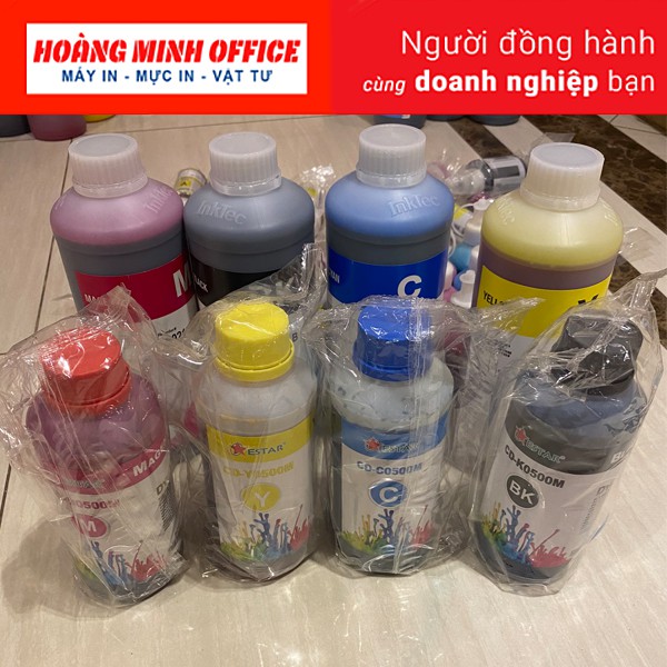 Bộ Mực Nước In Dye Canno.n COMBO 4 màu| Cho máy in Ca.non ( 500ml )