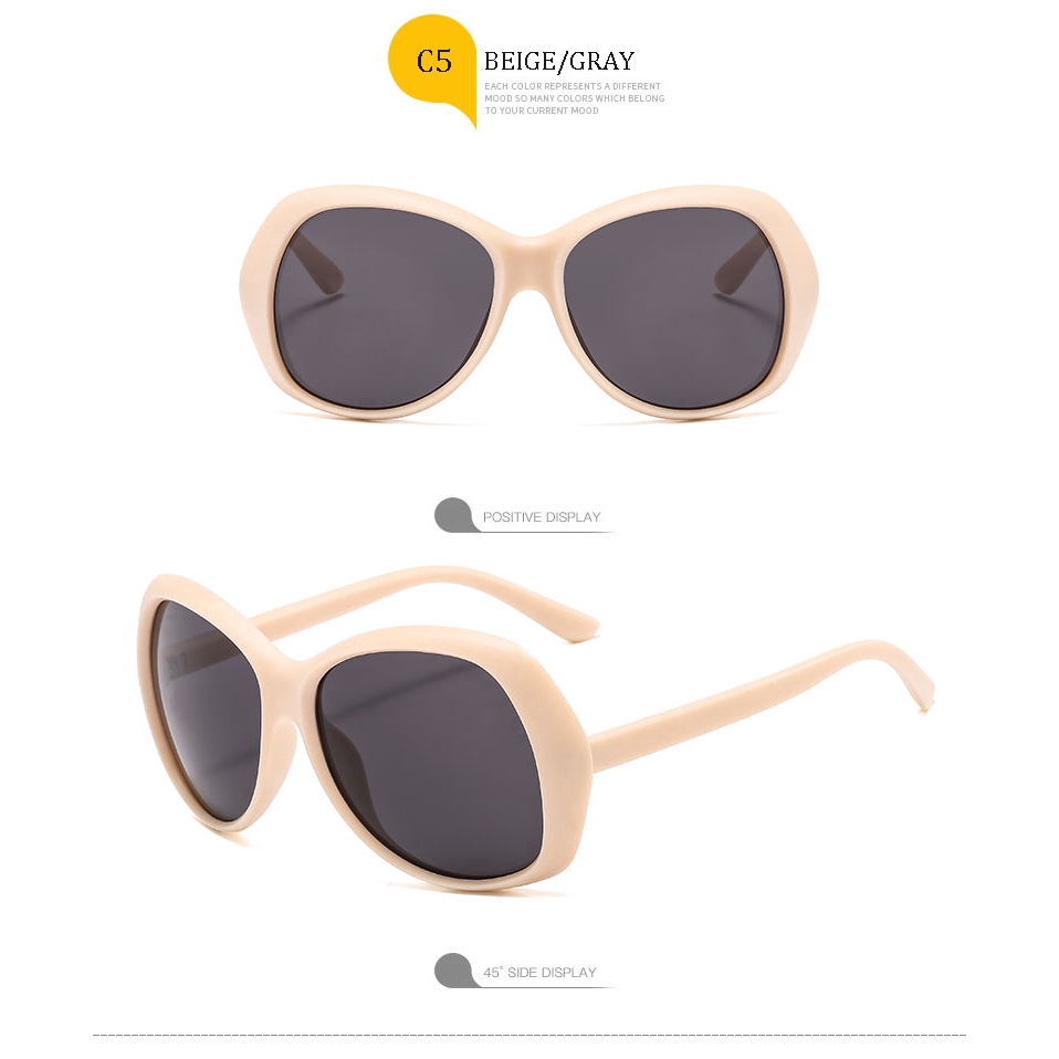 Oversized Round Luxury Sunglasses 2019 Big Black Plastic Frame Celebrity Shades For Women Large Sunglasses lentes