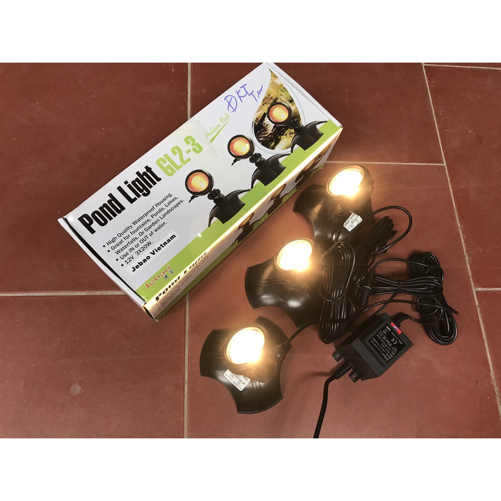 Đèn Led Chiếu Sáng Hồ Koi Jebao GL1led 3, GL 2led 3. Đèn đặt chìm hoàn toàn trong nước