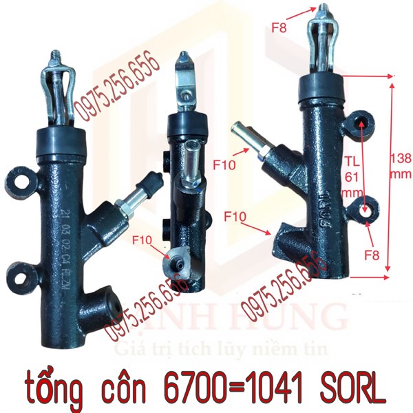 Tổng côn Trên 6700=1041 SORL 1T25VN-TH2T5-TH6T45  phụ tùng ô tô phụ tùng Hùng Lỳ