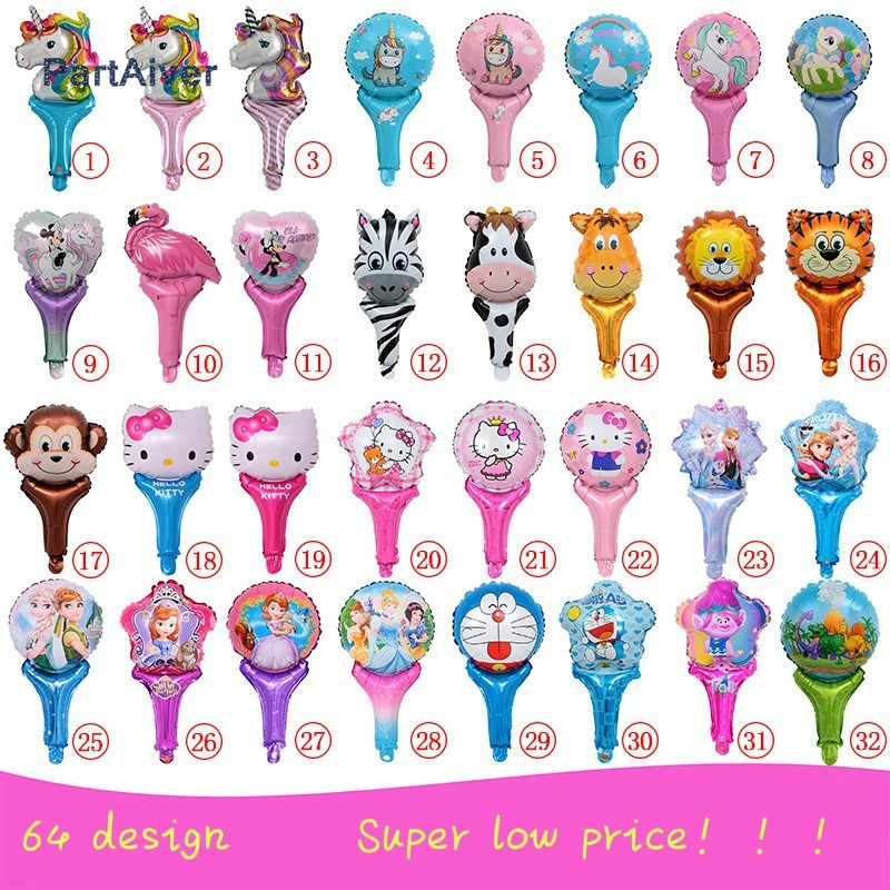 Bong bóng tráng nhôm họa tiết hoạt hình nhiều màu sắc kích thước 50x30cm
