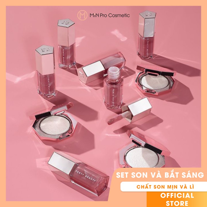 Set son bóng và phấn bắt sáng Fenty Beauty Bomb Baby Mini