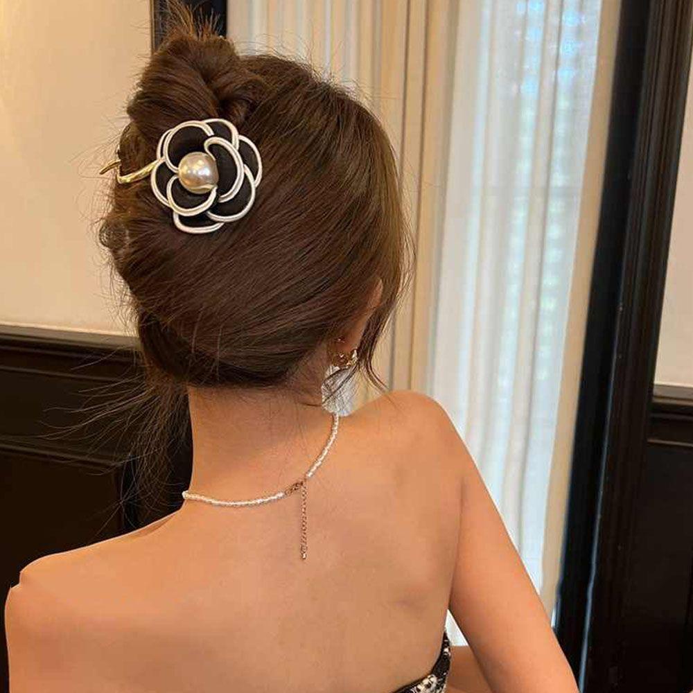 Kẹp Tóc Hình Hoa Trà / Chữ S Phong Cách Hàn Quốc Ngọt Ngào Cho Nữ