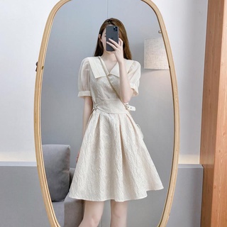Đầm Chữ A Tay Phồng Phong Cách Pháp Thời Trang Mùa Hè Mới Cho Nữ