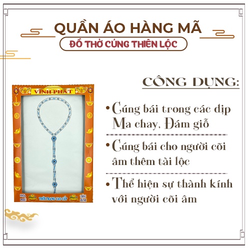 Áo Quần Giấy Cúng Bà Ba Ông, Ba Ba Bà Cao Cấp Hàng Mã Đồ Thờ Cúng Thiên Lộc