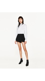 quần giả váy zara