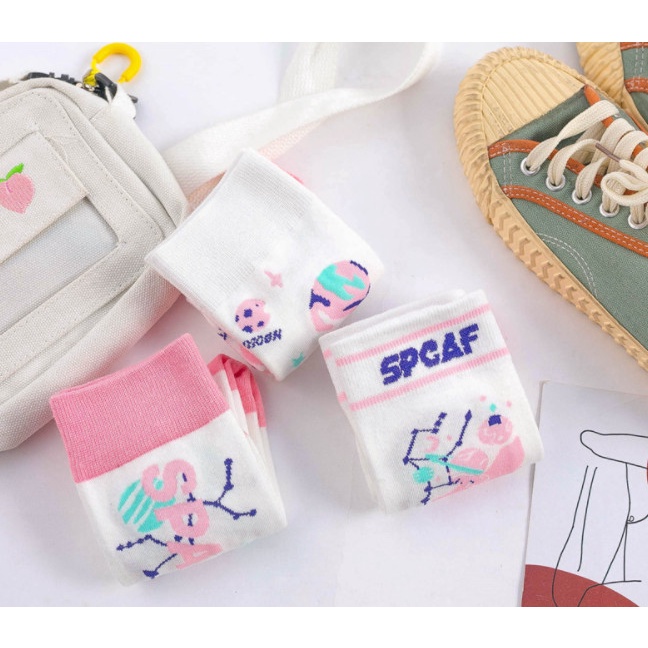 Vớ Tất cotton thể thao cao cổ Nam Nữ phong cách trẻ trung, cá tính.