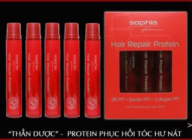 PROTEIN PHỤC HỒI TÓC HƯ NÁT - Sophia Platinum 13ml x 10