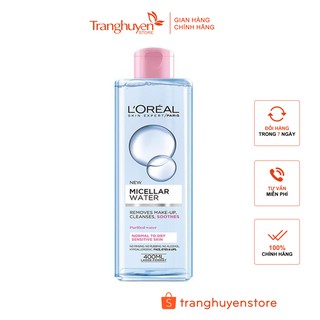 Nước Tẩy Trang Loreal Micellar Water 3-in-1 Moisturizing even for sensitive skin (Hồng)