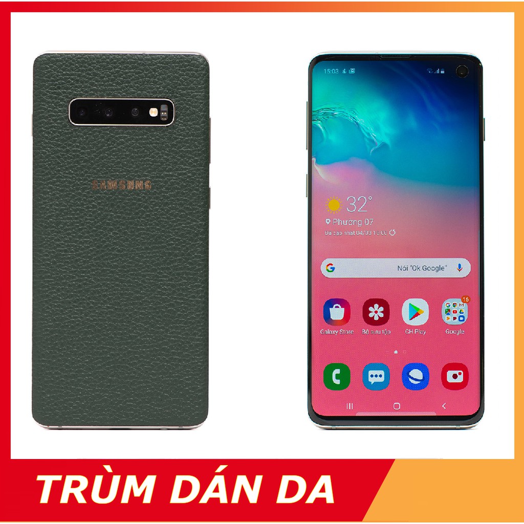 Miếng dán dan samsung s10/ s10 plus/ S10 5G - Miễn phí khắc tên, sđt, chữ ký