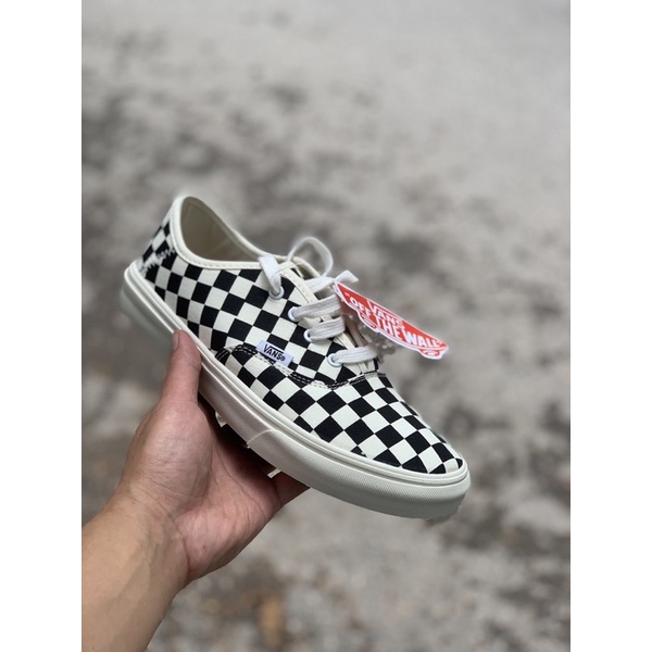 Giày thể thao Van caro dây buộc cao cấp