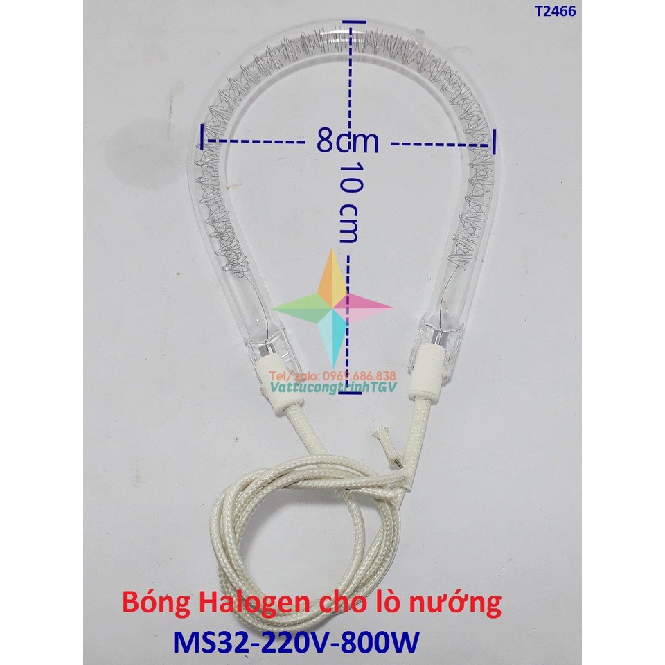 Bóng Halogen cho lò nướng MS32-220v-800w